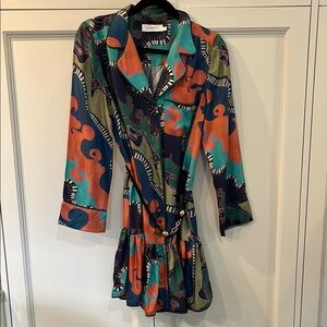 Zimmermann guitar Multicolor Mini Dress, size 1